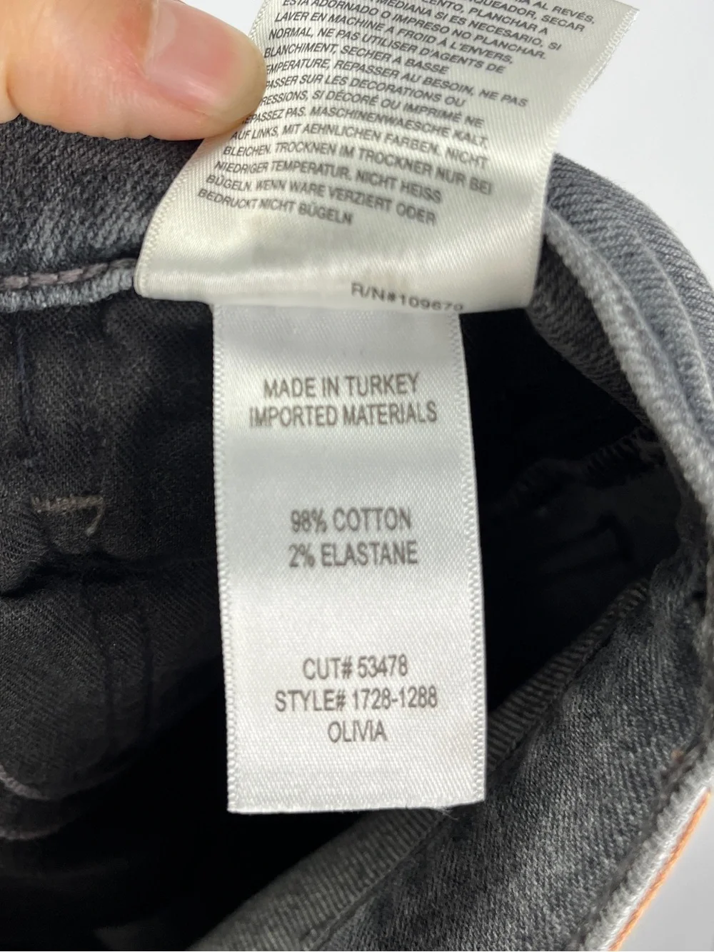 Citizens Of Humanity Premium Vintage Olivia Ankle Jeans Women’s 25 Grey Denim
